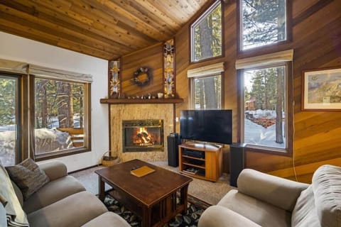 Imagine snuggling up to the fire in this room