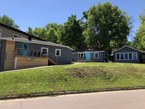 View of all three cabins 