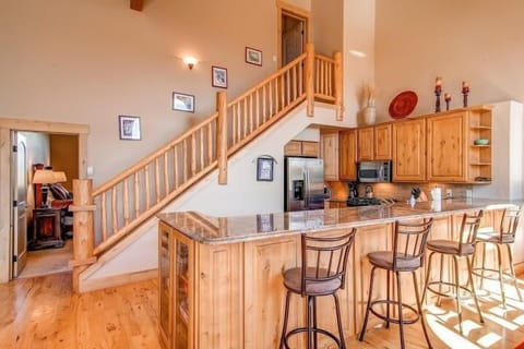 Bar area off of the kitchen on the main level of the home.