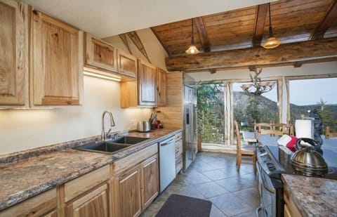 A view from the kitchen, fully equipped