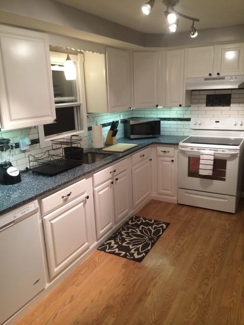 Stunning Terrazzo kitchen counter black&white marble & crushed Mother of Pearl. 