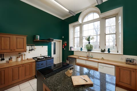 Kitchen in Burgie House, inc everything that you would need to cater your stay.