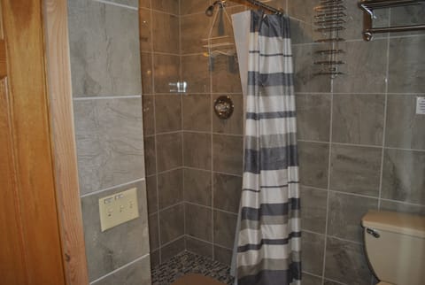 Large Shower in Crews Quarters at The Pilot House B & B