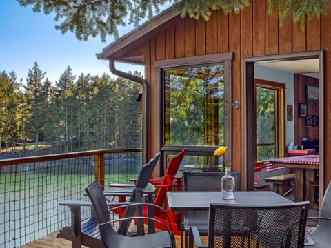 Enjoy a relaxing water view from the deck.