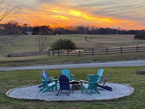 Enjoy our fire pit for your s’mores and more!