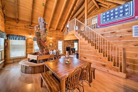 Spragueville Vacation Rental | 1BR | 1.5BA | 1,500 Sq Ft | Steps Required