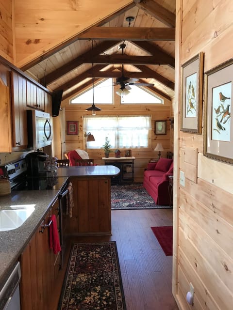 Valted ceilings for a rooming feel and lot of light