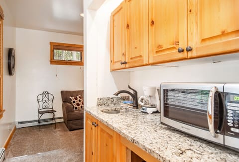 Apartment kitchenette - mini fridge, microwave and coffee maker