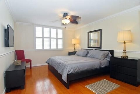 Master bedroom with King size bed