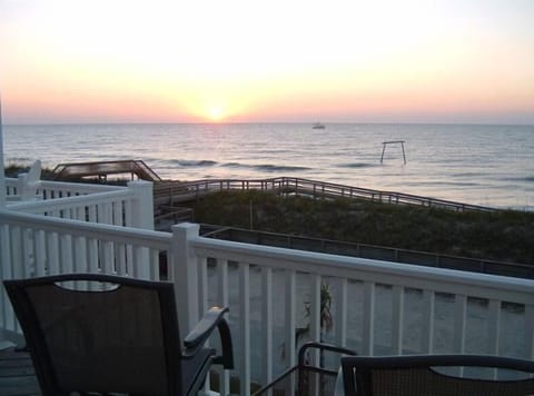 Sunrise view from top deck off living area.  Circa 2006-Scotch Bonnet now gone!