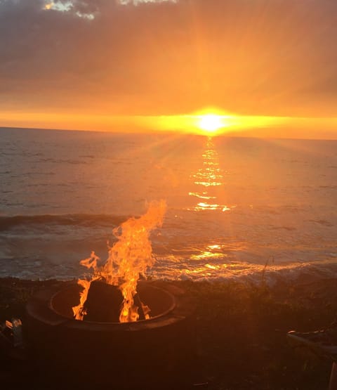 Watch the sunset while enjoying the fire pit with free, unlimited firewood.
