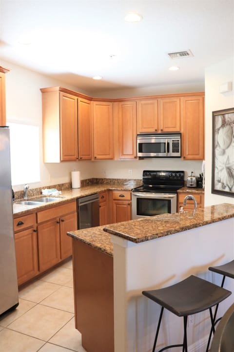 Fully stocked kitchen