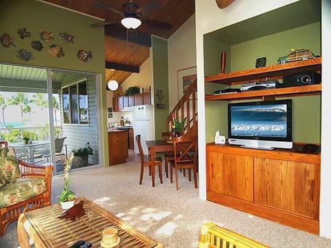 The sunny and spacious living area