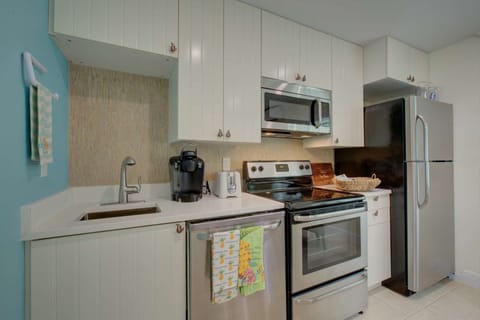 Fully stocked kitchen that includes a dishwasher.  All new and ready for you!