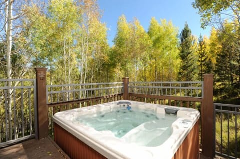 Private hot tub.