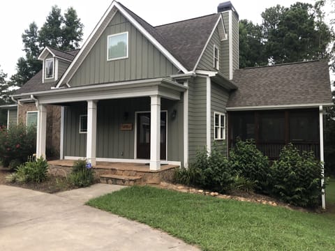View of the house from the driveway.