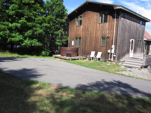 Back view of home from woods
