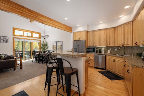 Your spacious kitchen flows into the dining and living areas, perfect for gathering with family while preparing meals together.