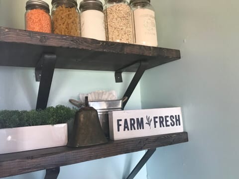 Farm decor and a few fresh staples for your use