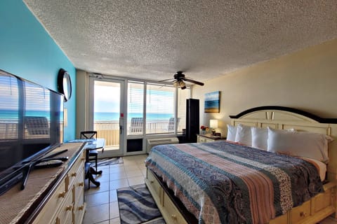 Clean and tastefully decorated studio on 2nd floor.