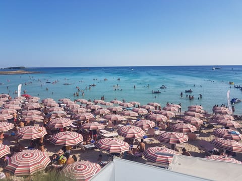 Beach nearby, sun loungers