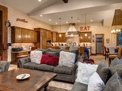 3 upstairs dining areas seat 18-20.