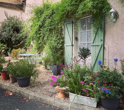 Entrance to the Gite Kitchen and another patio area.