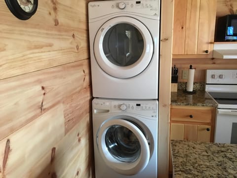 Washer and Dryer so you can pack light!