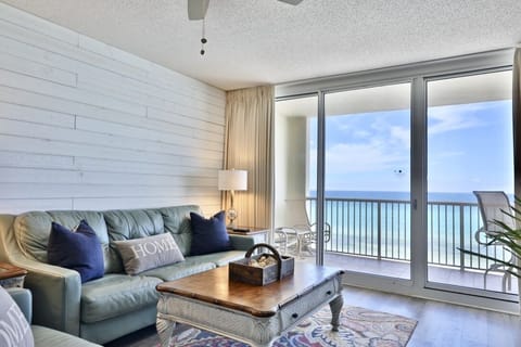 Gulf front living room.