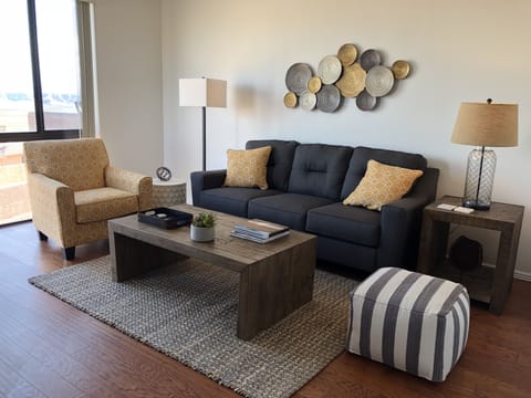 Living room with pull out sofa