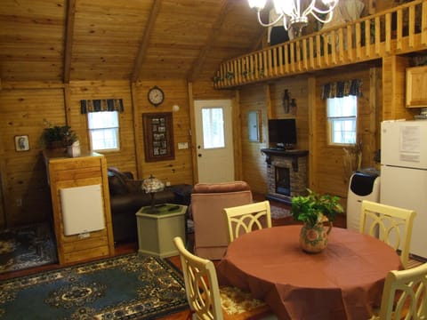 Living room view from dining area