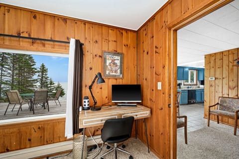 Workspace with lake view