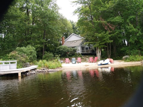 View of beach and dock
