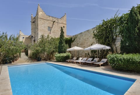 The Tower across the pool with it's independent access