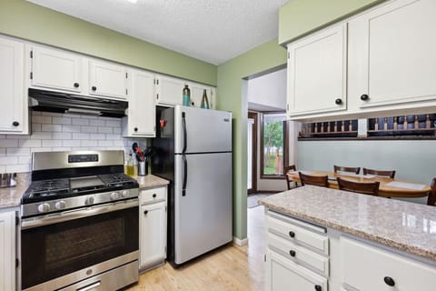 Kitchen with granite countertops