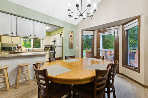 Dining with access to Deck