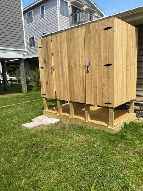 Showers for both A and B units