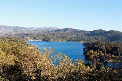 Enjoy sitting on the deck and looking out at the views of nature.