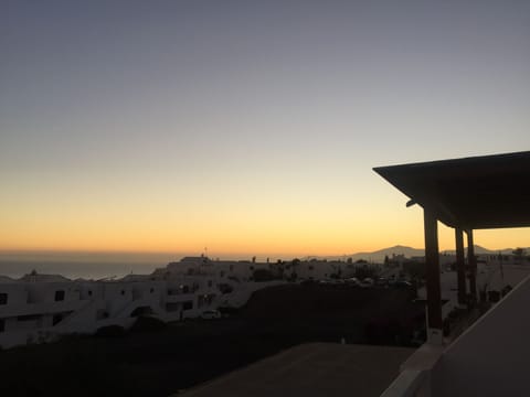 Sunset from the upstairs balcony 