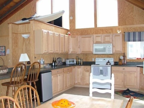 Kitchen area-window looks toward bay