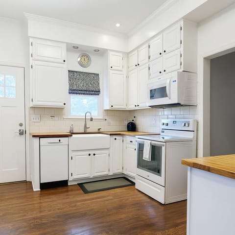 Kitchen | Full Size Appliances, Butcher Block Counters