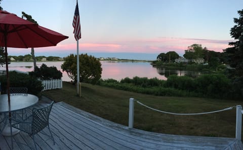 Sunset off the back deck  off of dining room