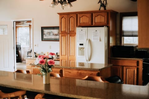 View to the porch from the kitchen