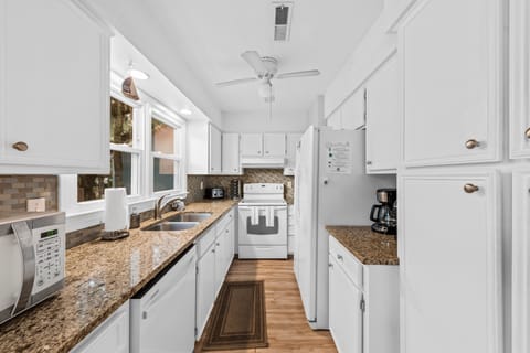 Fully stocked kitchen