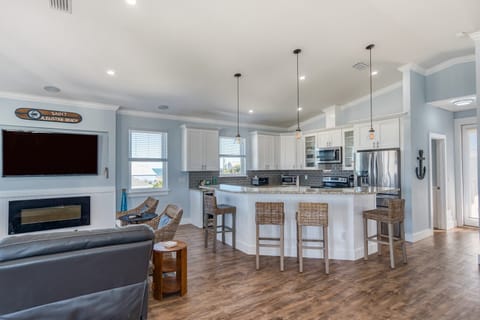 view to kitchen area