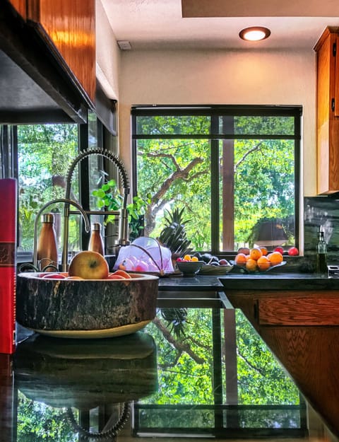 Main house kitchen is fully-equipped.  (Pots/pans, rice cooker, InstaPots, etc)