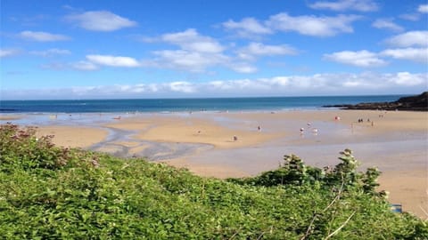 The beautiful Maenporth beach -just a few minutes walk from the apartment!