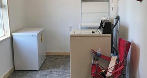 Newly remodeled laundry room