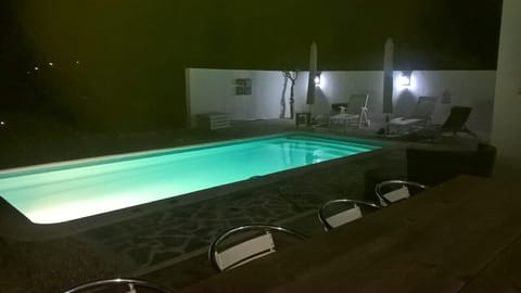 Swimmingpool in the evening 