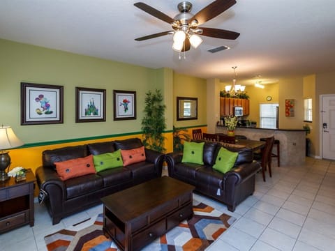 Living room, Dining area, and Kitchen 